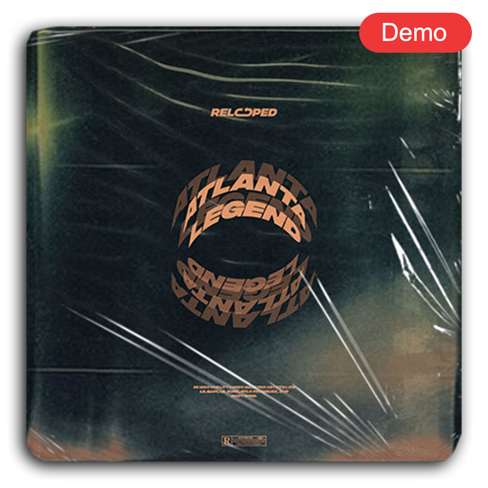 ATLANTA LEGENDS - Best Sample Pack with 30 Dark Trap Loops inspired by Lil Baby, featuring haunting piano, guitar, and synth sounds for authentic Atlanta vibes.